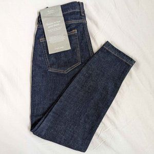 BNWT Everlane Mid Rise Skinny Denim - Dark Indigo Ankle Size 26